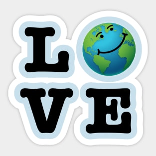 LOVE Earth Smile Global Warming Fight Sticker